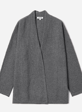 *WZK08076 茉莉雅集 松弛大女主KVSS全羊绒桂花针无阻碍针织开衫