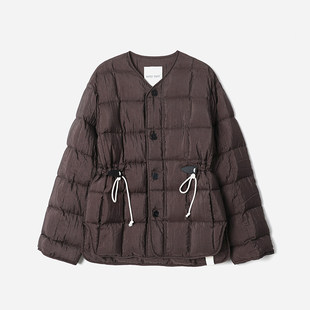 *WYR06092 茉莉雅集 J*S日本料珍珠光泽含桑蚕丝95白鹅绒羽绒服