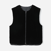 WPY05080 茉莉雅集 一生之美北美宝嘉美黑貂绒圆领水貂皮草马甲