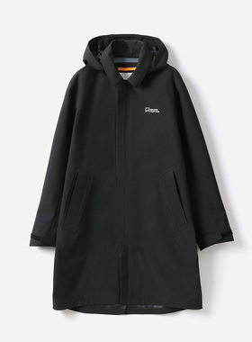 *WFY07012 茉莉雅集 户外休闲防水防风压胶帅气硬朗连帽长风衣女