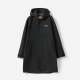 户外休闲防水防风压胶帅气硬朗连帽长风衣女 茉莉雅集 WFY07012
