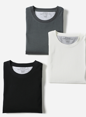 *MTX06014 茉莉雅集B*C商务休闲酷本羊毛真丝长绒棉圆领短袖T恤男