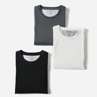 C商务休闲酷本羊毛真丝长绒棉圆领短袖 茉莉雅集B T恤男 MTX06014