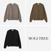 V领奶奶针织开衫 意大利精纺全羊毛经典 茉莉雅集 毛衣 WZK07127