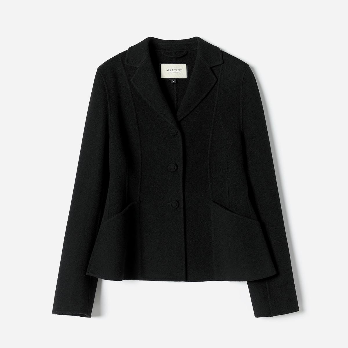 *WXZ07013 茉莉雅集 奢迪30羊绒70羊毛双面呢收腰西装女