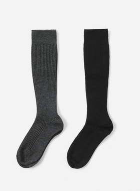 WSP08053 茉莉雅集 经典纯色显瘦舒适及膝长筒小腿袜秋冬女