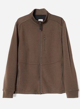 MWT06027 茉莉雅集 商务经典绅士立领保暖针织羊毛长袖外套男士