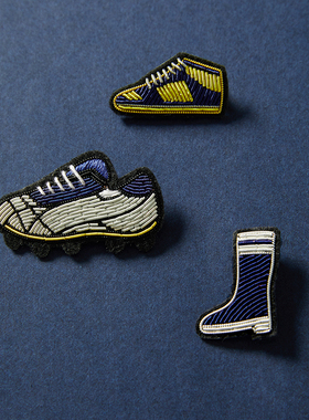 WSP06074  茉莉雅集  印度手工刺绣小鞋子系列胸针配饰