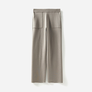 *WZZ05008 T0TEM*E意大利精纺羊毛四平针织卫裤女