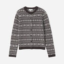 女 费尔岛复古图腾提花KVSS全羊绒针织开衫 WZK07139 茉莉雅集