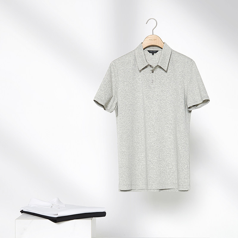 MTX03006 茉莉雅集 去繁从简100支双面丝光匹马男士POLO翻领T恤