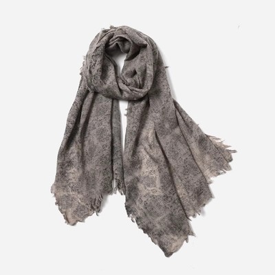 WWJ08093 茉莉雅集 织就温暖画卷软糯细腻全羊绒秋林絮语围巾长巾