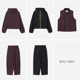 马甲 外套 城市轻户外休闲轻薄舒适连帽长袖 萝卜裤 WWT08175
