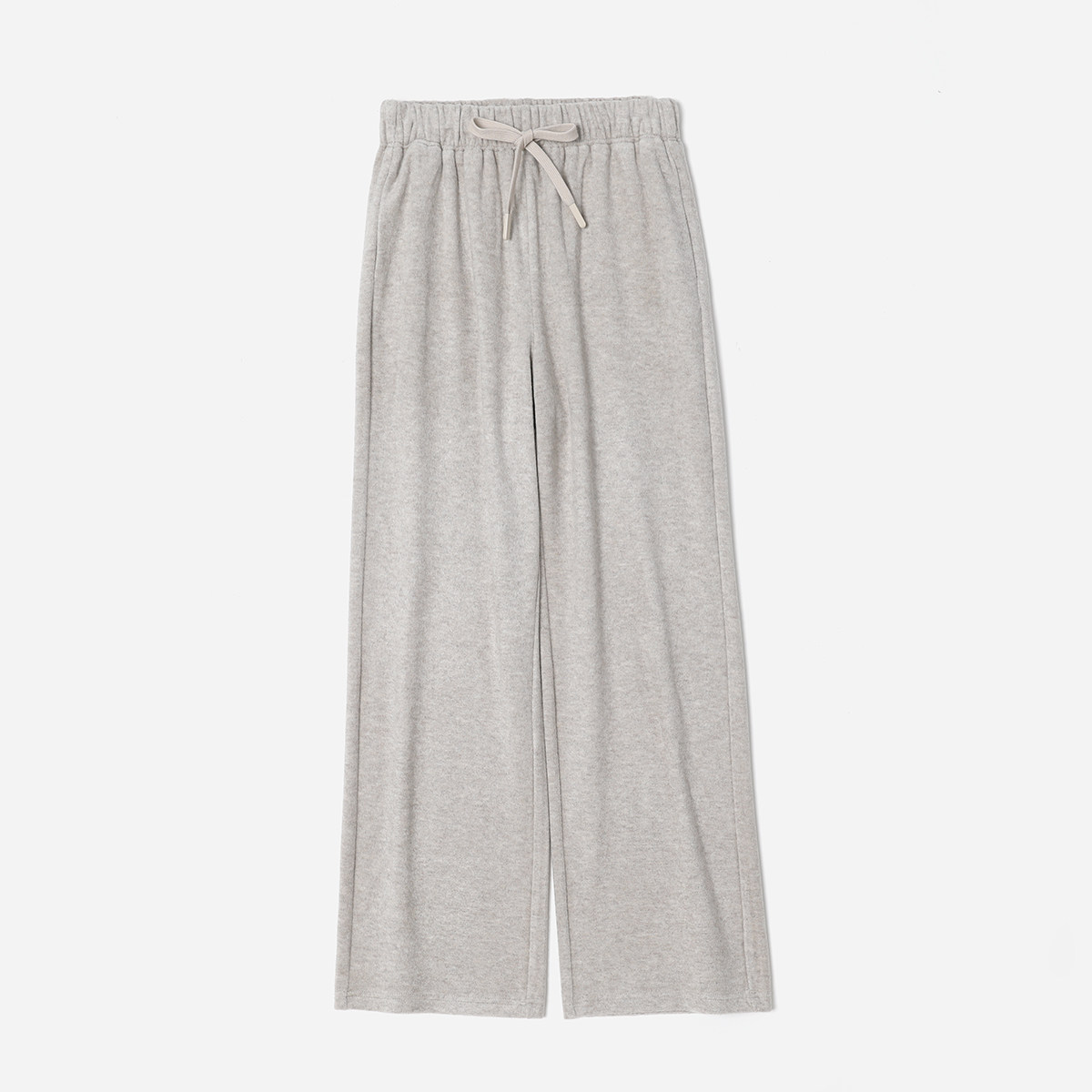 *WKZ08283 茉莉雅集行走的暖意牦牛绒吸湿保暖加厚牛筋腰直筒裤女