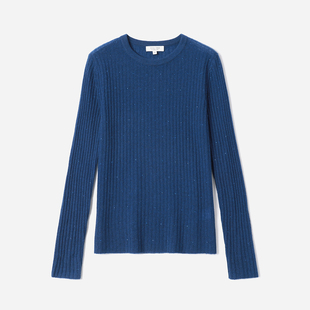 散落漫天星KVSS全羊绒烫钻圆领长袖 茉莉雅集 针织套衫 WZT08250