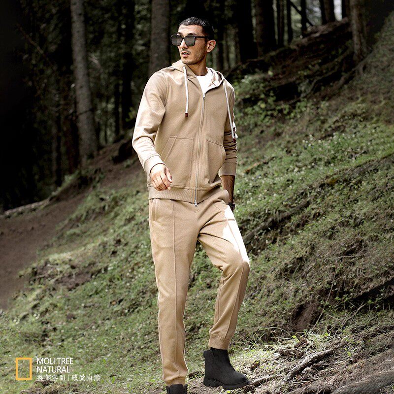 MKZ05004 目羡 B*C长绒棉毛圈布男士休闲连帽外套束脚哈伦裤,男装,休闲裤,淘宝优惠券,粉丝福利购,淘宝优惠卷