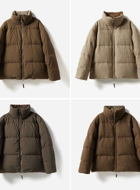 *WYR06113 英国羊毛风貌全羊毛/意大利棉感双面穿可追溯95白鹅绒