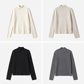 摩登半高领KVSS全羊绒针织套衫 女 C经典 WZT08176 茉莉雅集