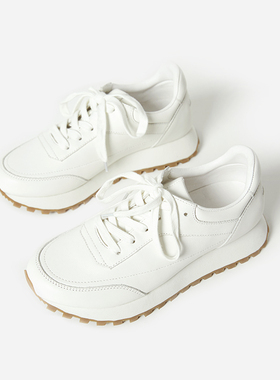 *EY07001 茉莉雅集 T*DS 休闲拼接系带牛皮羊猄真皮镶钻运动鞋