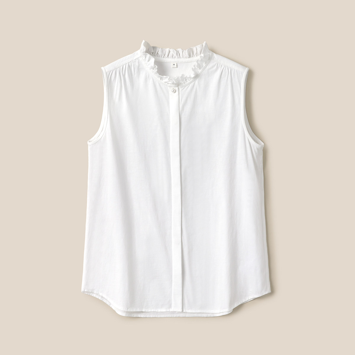 茉莉雅集全棉无袖木耳边衬衫178元