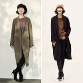 WDY05019 茉莉雅集 经典 拍卖级110支羊毛羊绒西装 领大衣女