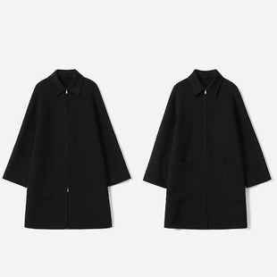 WDY08037 #意大利进口L*P小山羊绒系列#减法美学典范两面穿大衣