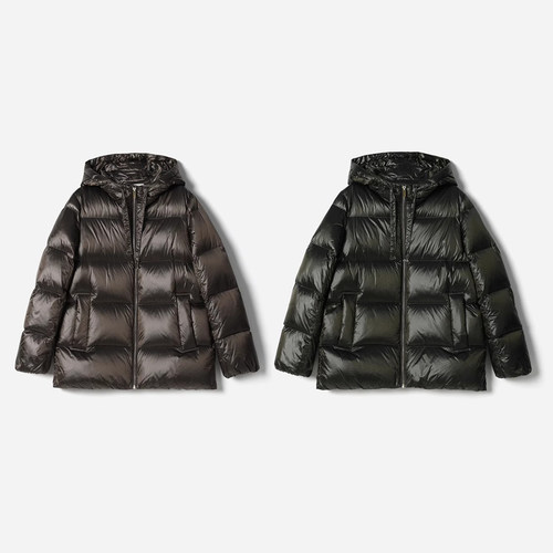 *WYR07046 茉莉雅集 大M日本防水料可追溯95白鹅绒羽绒服可收纳女