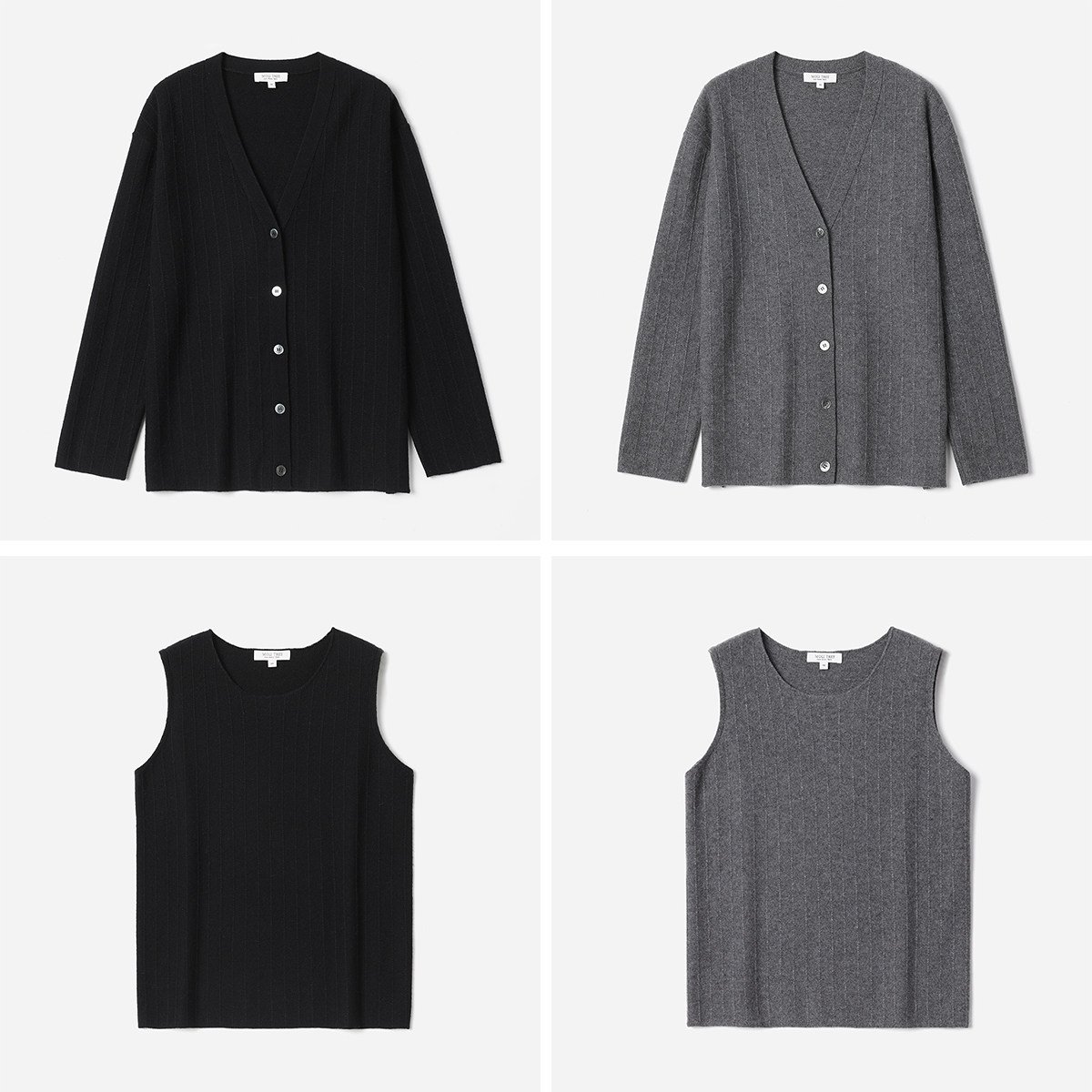 *WZK08191 茉莉雅集 I*C麦穗肌理线条感气质KVSS全羊绒开衫马甲女