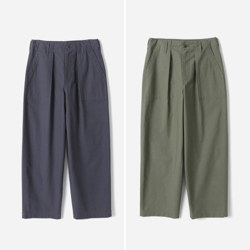 *WKZ09013 茉莉雅集 45*R日本进口全装腰工装风休闲长裤直筒裤女