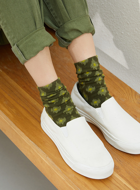 EY04030 茉莉雅集 R0*W经典厚底内里真皮一脚蹬帆布平底运动鞋