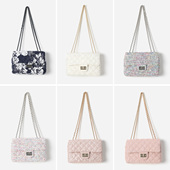 风花呢羊皮复古优雅通勤单肩背包 意大利香 特供 WSP07094