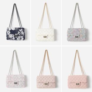 WSP07094 风花呢羊皮复古优雅通勤包 意大利香