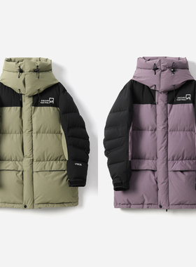 WYR07012 T*N*F紫标意大利棉感料御寒300G可追溯95白鹅绒羽绒服