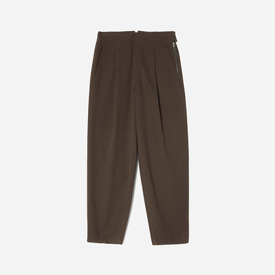 WKZ06237 茉莉雅集 M*H*L高支挺括高支棉侧拉链萝卜裤