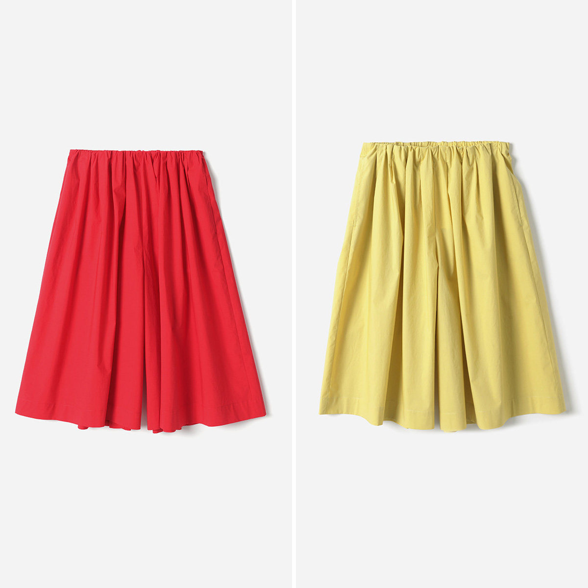 WKZ09036 茉莉雅集 牛筋腰纸感棉活力松弛阔腿五分裙裤