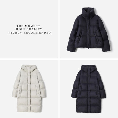 *WYR08018 茉莉雅集 轻柔泡芙防水保暖可追溯95白鹅绒面包羽绒服