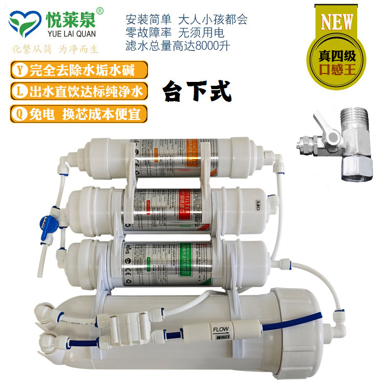 家用直饮纯水净水机反渗透厨房台下式去垢过滤器净水机RO去水碱