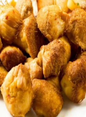 鸿昶食品放牛吃草爱之素调味猴菇丁5斤炒菜裹粉油炸咕噜肉猴头菇