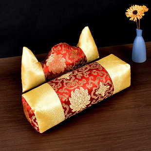 寿枕枕头男女老人头枕脚枕垫脚脚蹬全新丝棉寿衣殡葬过世殡葬用品