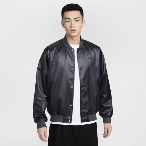 Nike Sportswear Club 男子运动休闲缎面宽松排扣夹克 IF0728-010