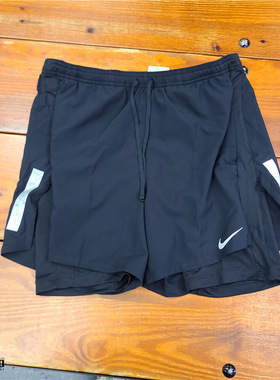 NIKE/耐克 DRI-FIT 男子跑步二合一 速干排汗透气反光短裤 DX0842