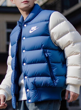 Nike/耐克男运动休闲拒水防风保暖羽绒服夹克外套 IB4499-010-415