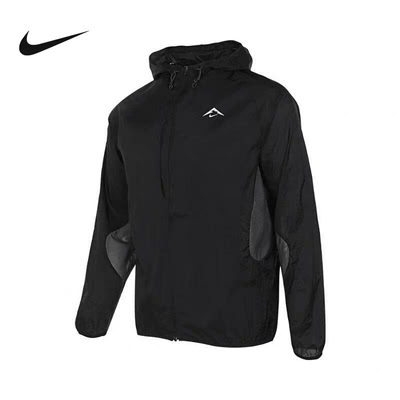 耐克/NIKE TRAIL AIREEZ 男子户外轻薄防晒速干跑步连帽衫 FN4003