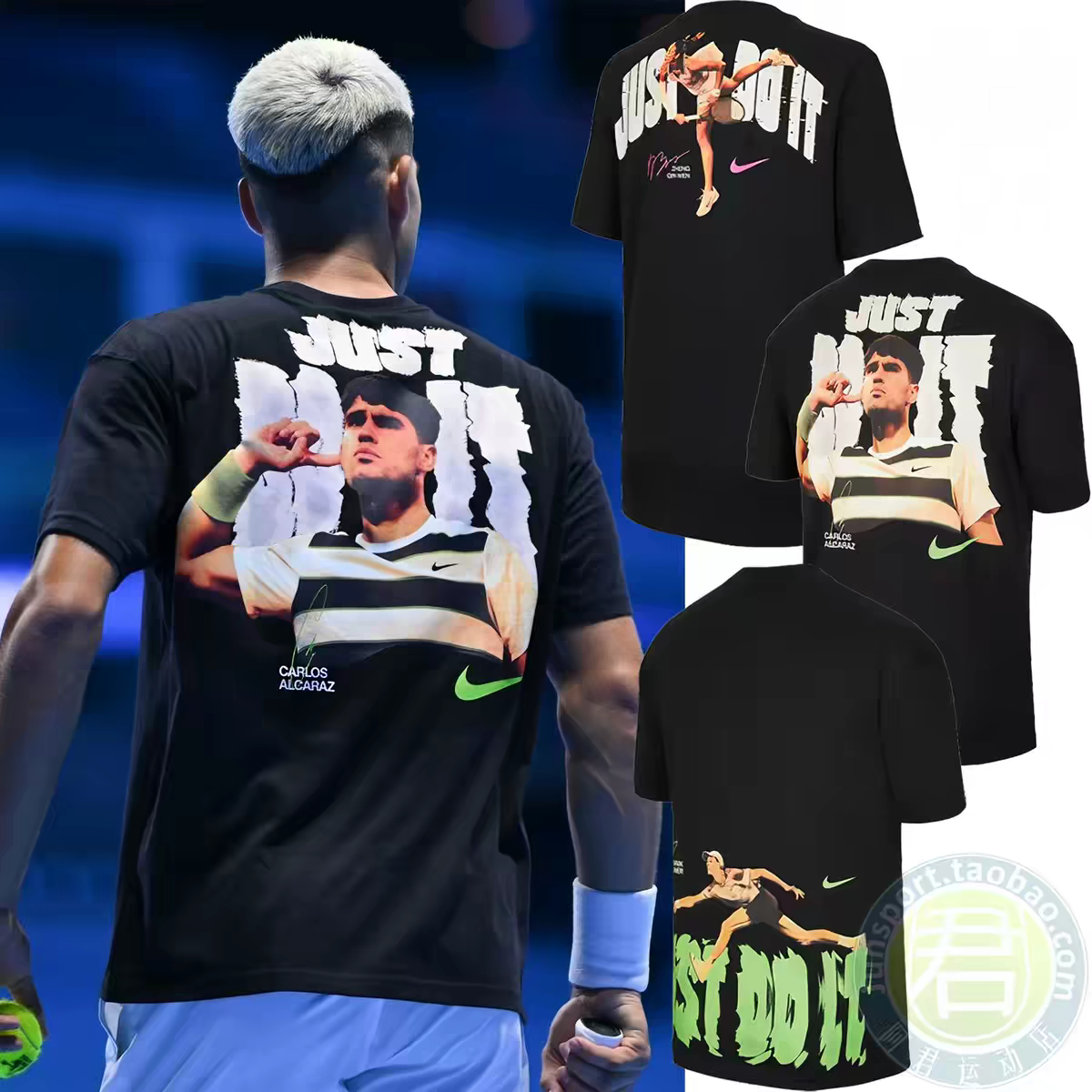 NIKE/耐克阿尔卡拉斯中国赛球迷纪念全棉网球短袖T恤 IV6813-010