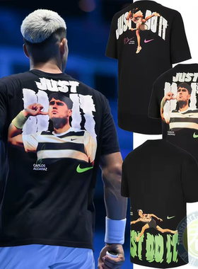 NIKE/耐克 阿尔卡拉斯辛纳全棉网球短袖T恤 IV6813/IV6814/IV5616