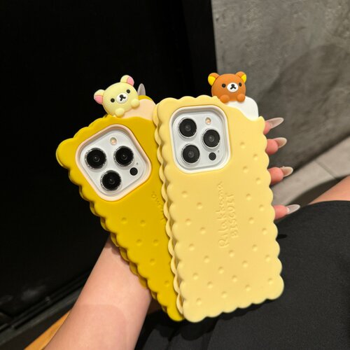 3D饼干轻松熊iPhone手机壳
