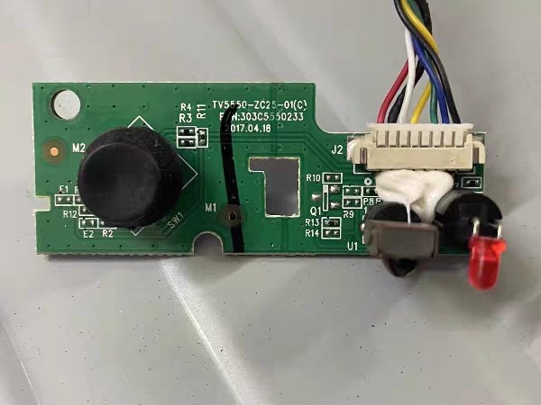 康佳LED55K52/50CQ遥控接收板开关按键板TV5550-ZC25-01(C)测好