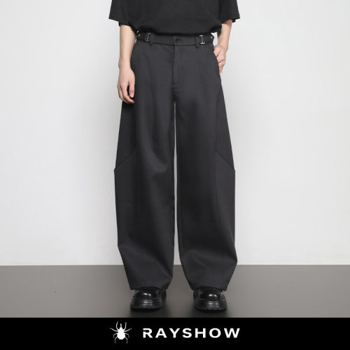 RAYSHOW圆弧立体剪裁伐木弯刀裤