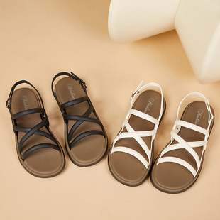 软底妈妈塑料单鞋 时尚 女夏季 个性 防滑加厚外穿上班 学院风软底凉鞋