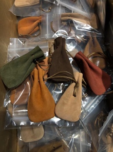 晴源斋真皮手工制作文玩收纳袋首饰袋EDC收纳神器手串牛皮108盘玩